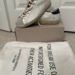 Golden Goose White and Black Women's Sneakers